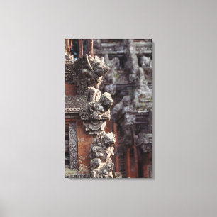 Impressão Em Tela Indonésia, Bali, Ubud, Escarpas de pedra do Hindu