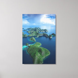 Impressão Em Tela Indonésia, Papua Ocidental. Aérea de Raja Ampat