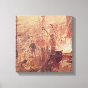 Impressão Em Tela Indústria no Tyne: Ferro e carvão (w/c)