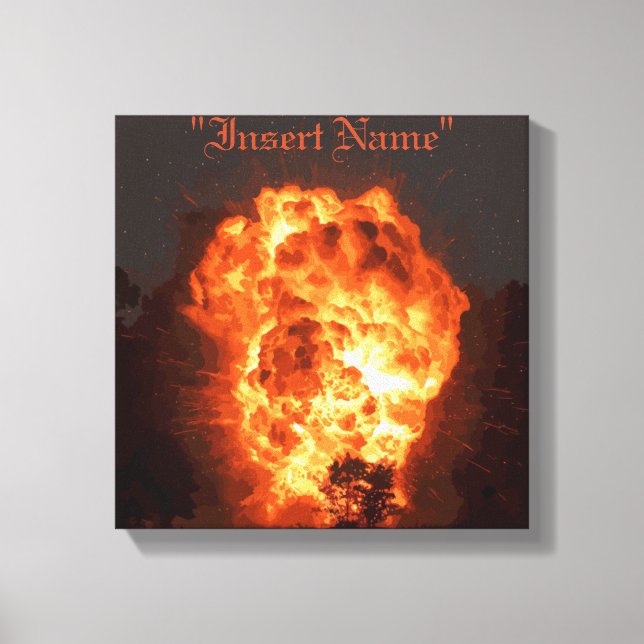 Impressão Em Tela Inferno (Frente)