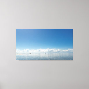 Impressão Em Tela Infinite Horizon: Minimalist Seascape at Acupe Coa
