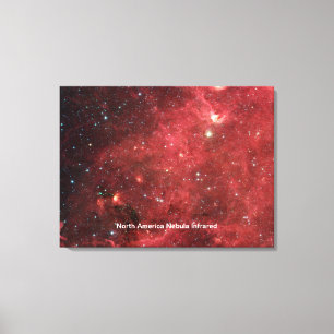 Impressão Em Tela Infravermelho da Nebulosa América do Norte