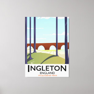 Impressão Em Tela Ingleton England, comboio viagem poser