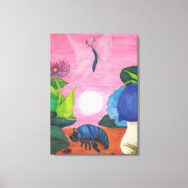 Impressão Em Tela Insetar Trabalho de arte de pintura de transformaç