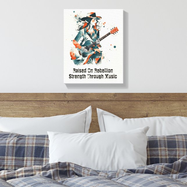 Impressão Em Tela Inspiração de Abstrato de Arte Personalizável para (Insitu(Quarto))