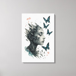 Impressão Em Tela Inspirational Wall Art | Butterfly Transformation