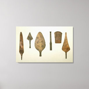Impressão Em Tela Instrumentos de cobre, Harappa, 2300-1750 BC