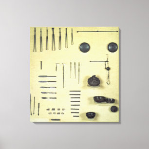 Impressão Em Tela Instrumentos do exemplo de um oculista, de Reims