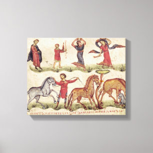 Impressão Em Tela Instrutores de cavalo