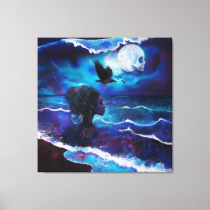 Impressão Em Tela Intenção Manifestante Occult Dark Witchy — Arte AI