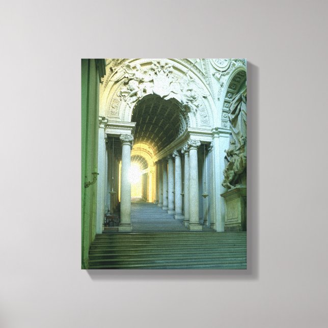 Impressão Em Tela Interior com vista à escada (Frente)