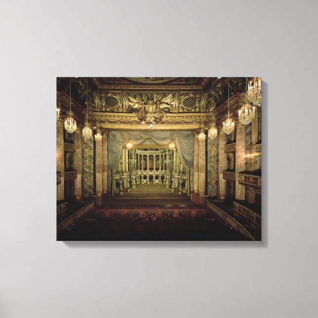 Impressão Em Tela Interior da Ópera, concluído em 1770 (re (Frente)
