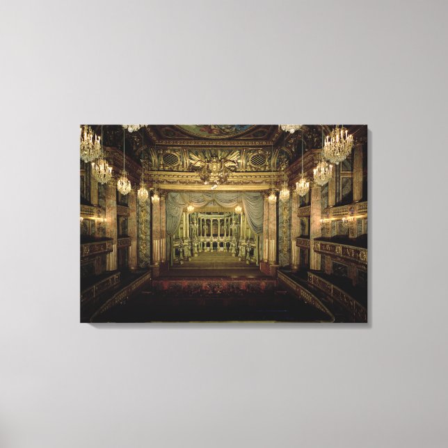 Impressão Em Tela Interior da Ópera, concluído em 1770 (re (Frente)