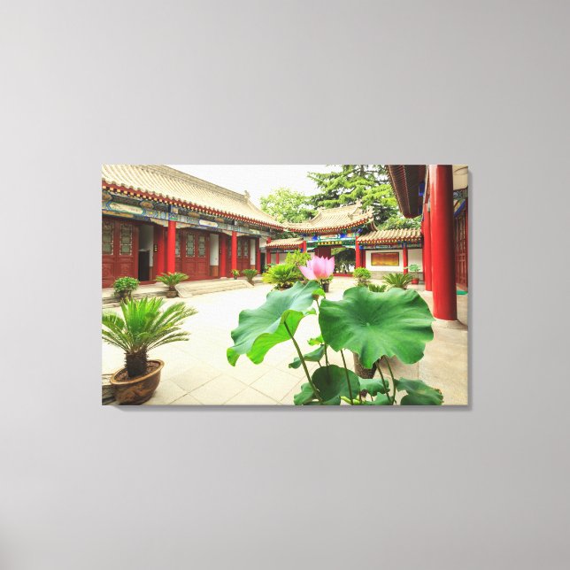 Impressão Em Tela Interior da Pagoda da China (Frente)