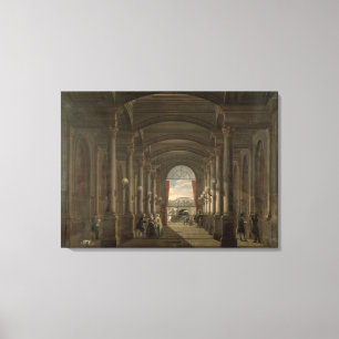 Impressão Em Tela Interior do Gare Santo-Lazare