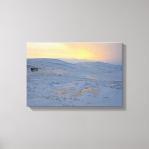 Impressão Em Tela inverno na Noruega