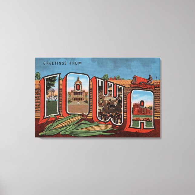 Impressão Em Tela Iowa (Cornfields & Corn) - Grandes Cenas de Letra (Frente)