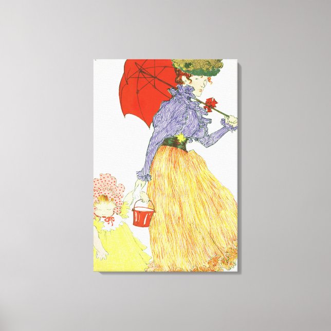 Impressão Em Tela Ir para a praia, de 'L'Estampe Moderne', publ (Frente)