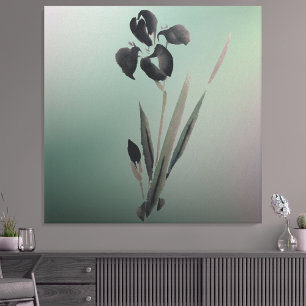 Impressão Em Tela Íris Japonês Iris Moderno e Elegante Simples