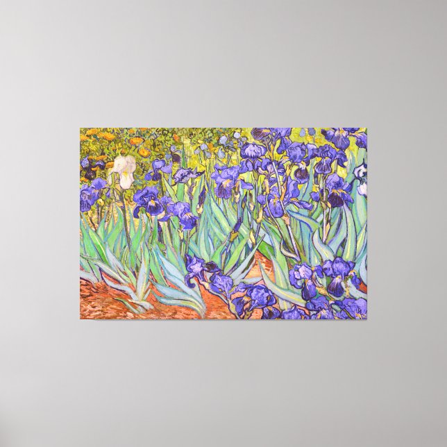 Impressão Em Tela Irises Vincent Van Gogh Fine Art (Frente)