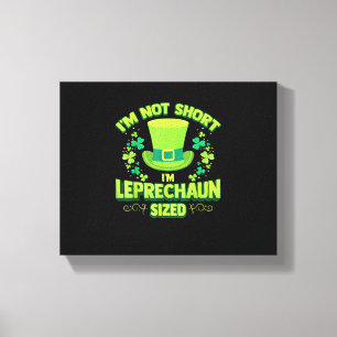 Impressão Em Tela Irlandesa Leprechaun Gag Gift Short Women Shamrock
