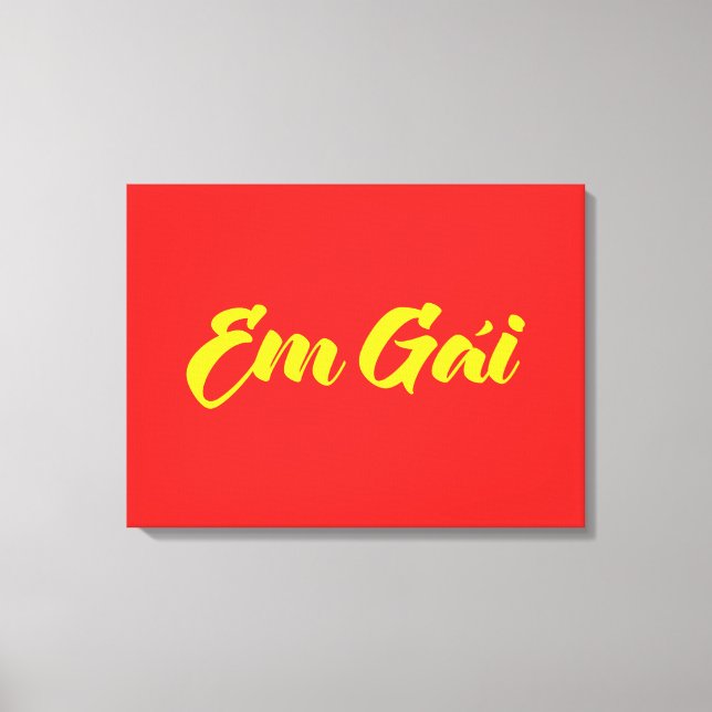 Impressão Em Tela Irmã Vietnamita (Jovem) - Em Gái ~ Ting Viet (Frente)