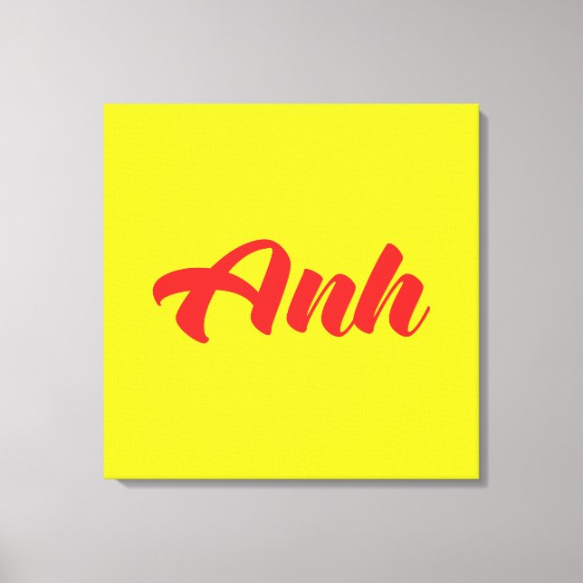 Impressão Em Tela Irmão Vietnamita - Anh ~ Ting Vit Idioma (Frente)