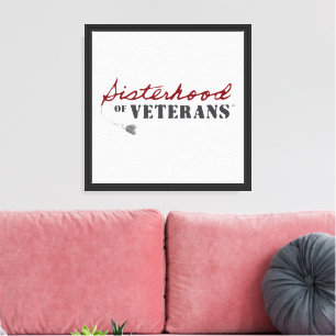 Impressão Em Tela Irmãs do Orgulho Militar dos Veteranos Design