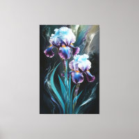 *~* Irrisa a pintura Iris de árvore de flores azul