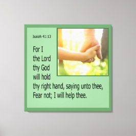 Impressão Em Tela Isaiah 41:13