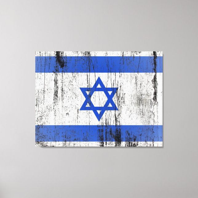 Impressão Em Tela Israel (Frente)