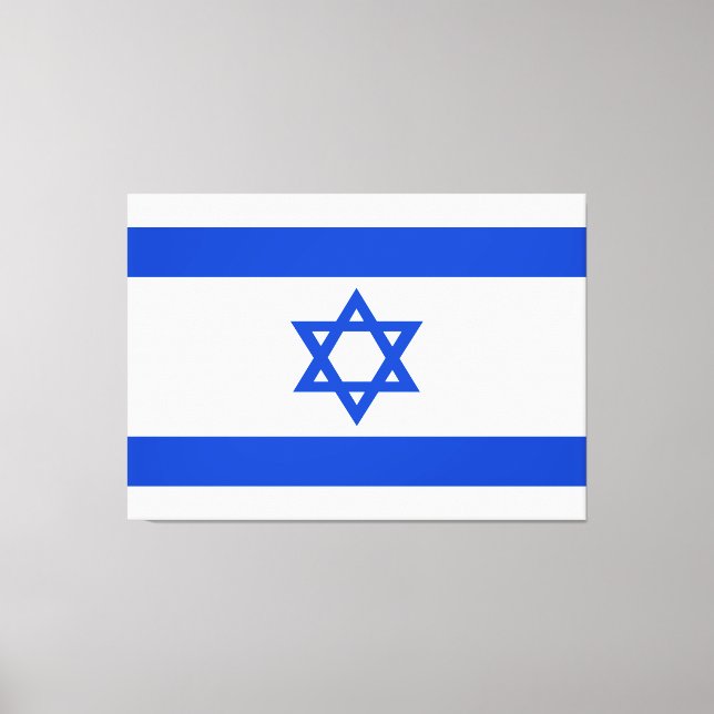 Impressão Em Tela Israel bandeira azul Estrela de David (Frente)