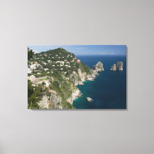 Impressão Em Tela ITÁLIA, Campânia, (Baía de Nápoles), CAPRI: