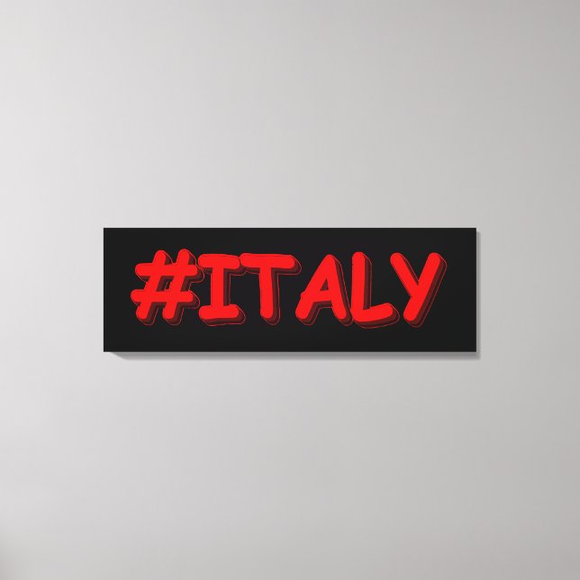 Impressão Em Tela "#ITÁLIA" Design. Comprar Agora (Frente)