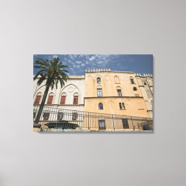 Impressão Em Tela Itália, Sicília, Palermo, Palazzo dei Normanni (Frente)