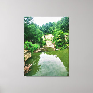 IMPRESSÃO EM TELA ITHACA NEW YORK GORGE