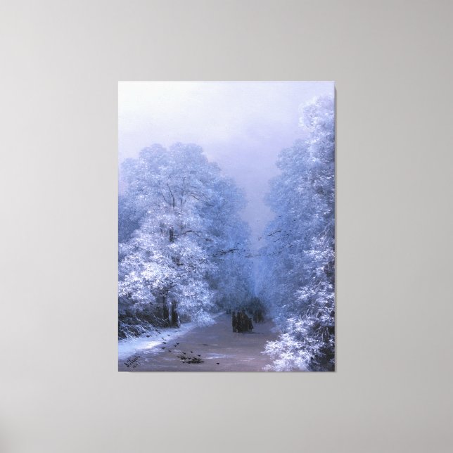 Impressão Em Tela IVAN AIVAZOVSKY - Paisagem de inverno - 1876 - (Frente)