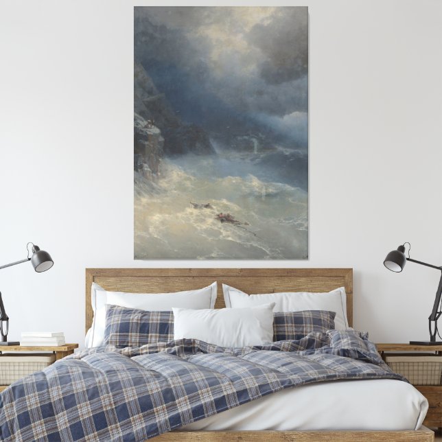 Impressão Em Tela Ivan Konstantinovich Aivazovsky - A tempestade  (Insitu(Quarto))