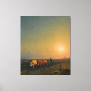 Impressão Em Tela Ivan Konstantinovich Aivazovsky - Arando o