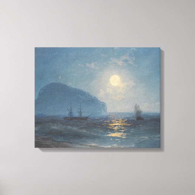 Impressão Em Tela Ivan Konstantinovich Aivazovsky - Luar (Frente)
