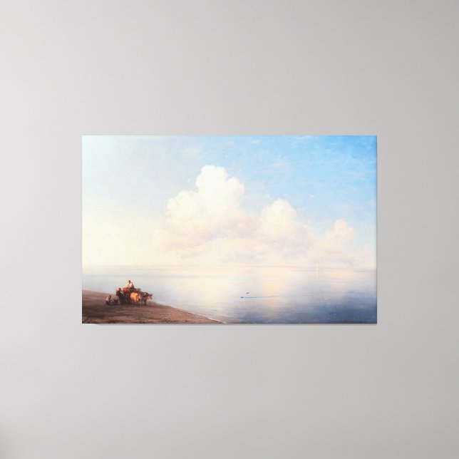 Impressão Em Tela Ivan Konstantinovich Aivazovsky - Mar Calmo  (Frente)