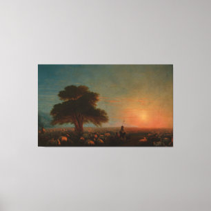 Impressão Em Tela Ivan Konstantinovich Aivazovsky - Pastores com