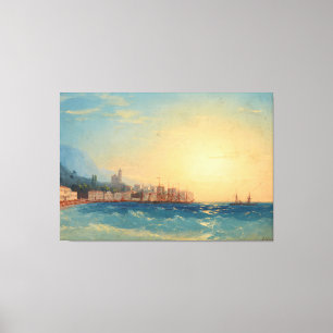 Impressão Em Tela Ivan Konstantinovich Aivazovsky - Porto com Navio