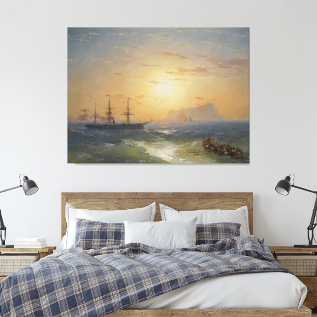 Impressão Em Tela Ivan Konstantinovich Aivazovsky - Shipping (Insitu(Quarto))