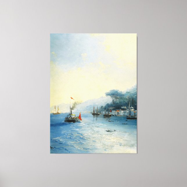 Impressão Em Tela Ivan Konstantinovich Aivazovsky - Shipping on the  (Frente)