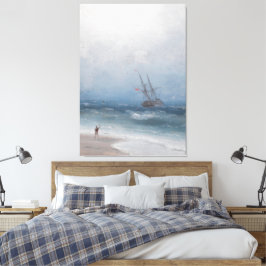 Impressão Em Tela Ivan Konstantinovich Aivazovsky - Stormy Coast