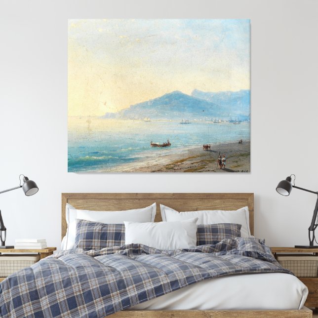 Impressão Em Tela Ivan Konstantinovich Aivazovsky - The Bay of Naple (Insitu(Quarto))