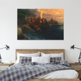 Impressão Em Tela Ivan Konstantinovich Aivazovsky - The Disembarkati