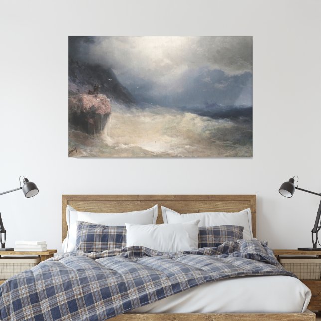 Impressão Em Tela Ivan Konstantinovich Aivazovsky - The Survivor (Insitu(Quarto))