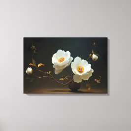 Impressão Em Tela Ivory Bloom Elegance